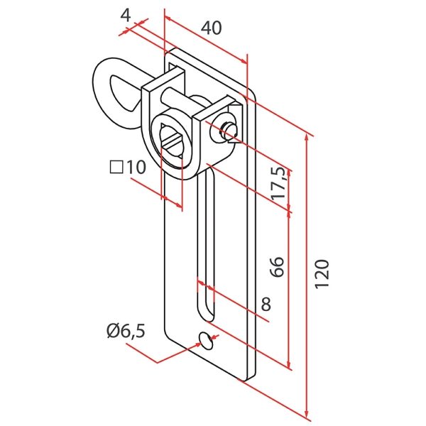 Supporto Tm2 Sup45 - Adj.H Release Support 1Pc FAAC A4506_0562
