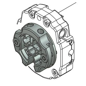 Adattatore Tm2 Sup45 - Support Tm2 45 M_1Pc FAAC A4506_0585S