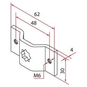 Supporto Tm2 Sup45 - Omega Support_1Pc FAAC A4506_0621