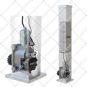 Motoriduttore Motore Cancelli Scorrevoli 24V FAAC C4000I 109001 Integrato Nella Colonna Pilastro