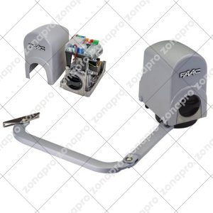 Motore Attuatore Per Cancello Ante Battente FAAC 391 E 104576 Con Scheda Comando