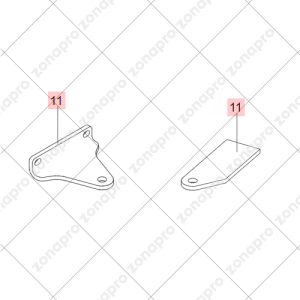 Staffe Di Fissaggio Per Motore Attuatore 412 Ricambio Originale FAAC 63003359