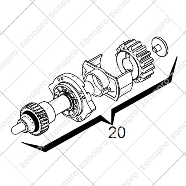 Nuovo Gruppo Albero Lento Per Motore 740 741 DELTA Ricambio FAAC 63000509
