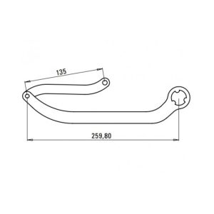 Coppia Bracci Night e Day Tipo Nd8 Bianco FAAC 105740