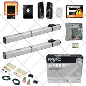 FAAC HYBRID KIT 24V 105683 Automazione Cancello Battenti Idraulico Per 2mt Anta