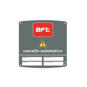 Cartello Avvertenze Monitore Segnalazione 180X180 mm BFT CMS D831081 2609053
