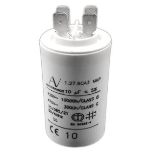 Condensatore µf 10 UF Con Faston Per Motore 230v Ricambio CAME 119RIR271