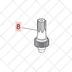 Pignone Albero Per Attuatore Martinetto 750 Anno 2003 Poi Ricambio FAAC 7192465