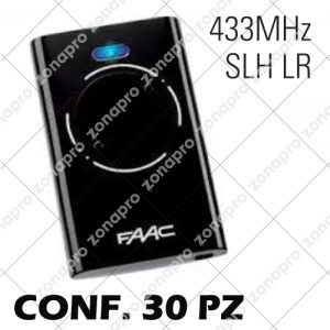 Trasmittente Telecomando 2 Canali Nera FAAC XT2 433 SLH LR 7870071 Conf. 30PZ