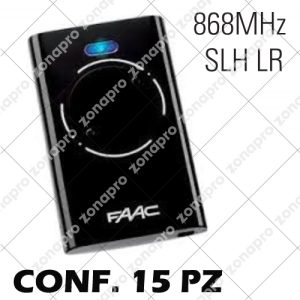 Trasmittente Telecomando 2 Canali Nera FAAC XT2 868 SLH LR 7870091 Conf. 15PZ