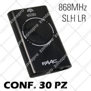 Trasmittente Telecomando 4 Canali Nera FAAC XT4 868 SLH LR 7870101 Conf. 30PZ