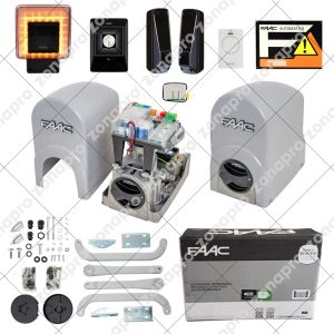 FAAC KIT 24v 391 Automazione Cancello Battenti a Bracci Articolati