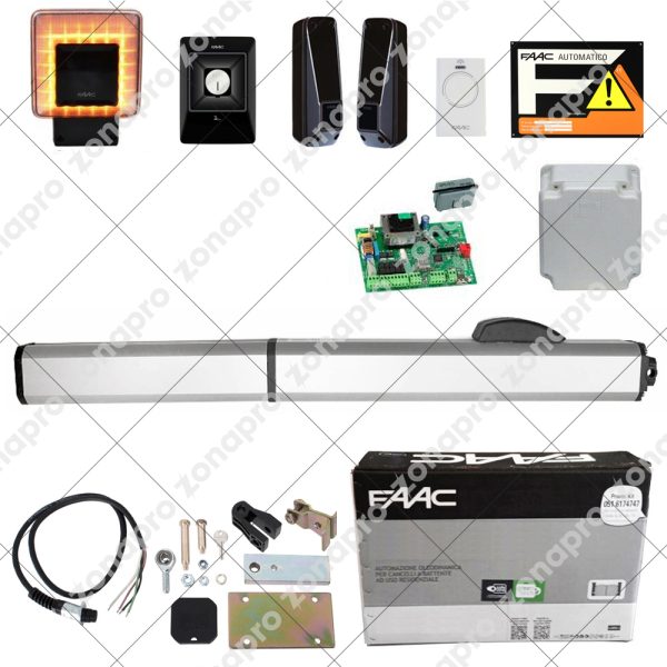 FAAC KIT 400 SB - SBS Automazione Cancello a Battente Idraulico 7mt Per Anta