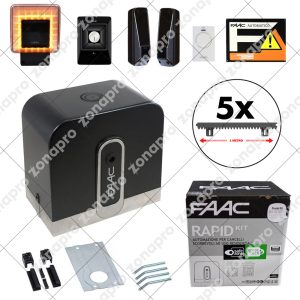 FAAC C720 RAPID KIT 400kg Con Cremagliera Nylon Automazione Cancello Scorrevole