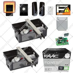 FAAC KIT 770N 230v Con Cassa Casse Automazione Cancello Anta Battente Interrato