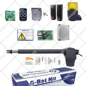 Kit GENIUS FAAC G-BAT GBAT 400 230V Automazione Cancello a Battente Mono Singola Anta