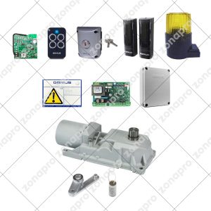 Kit GENIUS FAAC ROLLER 230v Automazione Cancello a Battente 1 - 2 Ante Interrato