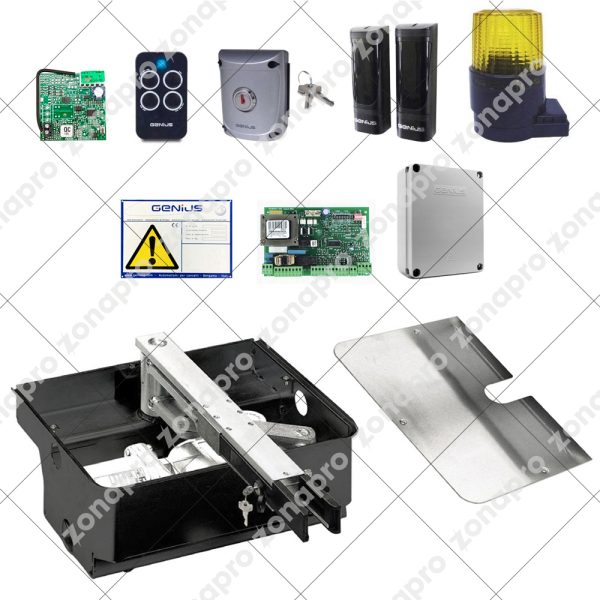 Kit GENIUS FAAC ROLLER 5170208 Con Casse Automazione Cancello Battente Interrato