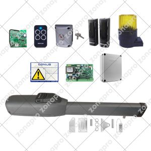 Kit GENIUS FAAC Automazione Cancello Anta Battente SIROCCO 220V 230V Max 2,5 mt