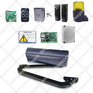 Kit GENIUS FAAC Automazione Cancello a Battente TRIGON 02 6170150 230V Max 3mt
