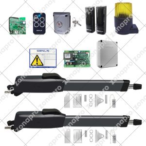 Kit GENIUS FAAC MISTRAL 300 400 1 - 2 Ante 230V Automazione Cancello a Battente