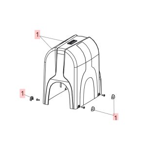 Carter Di Copertura Compas Ral 7016 Ricambio Originale GENIUS 6020669