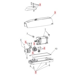 Gruppo Corpi Per Mistral Sirocco Reversibile Ricambio GENIUS 63003347