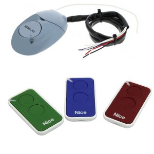 Kit 3 Pezzi Telecomando INTI 2 Canali - Ricevente Radio OX2 433 Mhz NICE INTIKIT