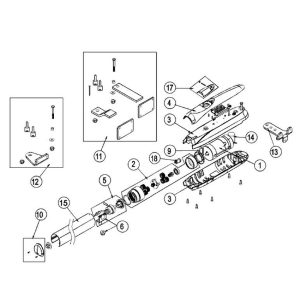 Kit Tappo Canotto GRIGIO Per LUXO 5 5VBH DITEC ENTREMATIC NC6LUXC1 6LUXC1 Ricambio