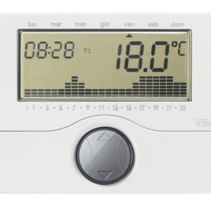 VIMAR 01910 Cronotermostato Elettronico a Parete Batteria Bianco