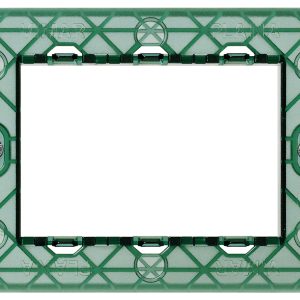 VIMAR 14613 PLANA Supporto Con Viti 3 Moduli Verde
