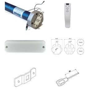 Kit Motore Centrale Sensore Vento Telecomando Tenda Tende Sole ALMOT SUN150MDS