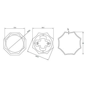 Adattatore Stella Ø 60 Mm Bonfanti Per Tapparella ALMOT Y220A