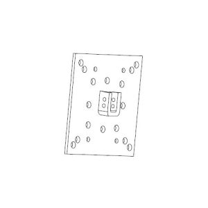 Supporto Standard 100X100 Mm Multi Foro Per Tapparella ALMOT Y2408A