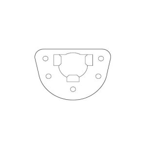 Supporto Standard Fori Fissaggio 100X100 Ø 16 Mm Per Tapparella ALMOT Y270