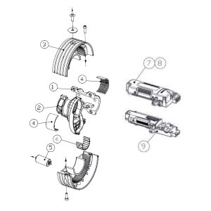 Assieme Corpo Con N. 2 Cuscinetti TITAN 200 BM Ricambio ACM 31150021
