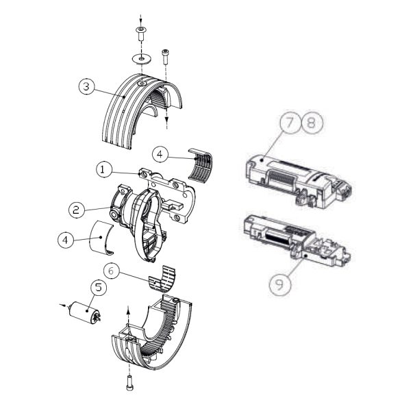 Fascia C Completa Di Rullini TITAN 240 101 BM Ricambio ACM 31310002