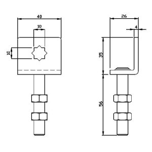 Staffa Con Regolazione Verticale ACM 3024/S 162733
