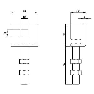 Staffa Con Regolazione Verticale ACM 3024/Q 163433