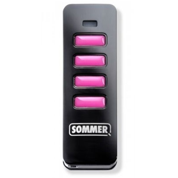 Radiocomando Telecomando 4 Canali 868 Mhz SOMMER PEARL VIBE NERO ROSA 4019V001