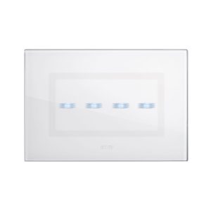 4 Inter.Touc.Vetro Bianco 230V6A 4M AVE BS2TC014BL