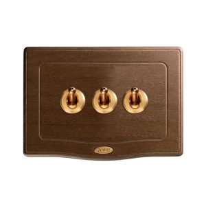3 Dev. Levetta Placca Legno Noce 2M AVE BS400203LNOC