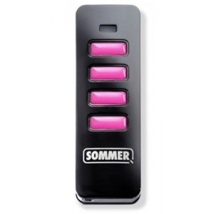 Radiocomando Telecomando 4 Canali 868 Mhz SOMMER PEARL NERO ROSA Y4018V001