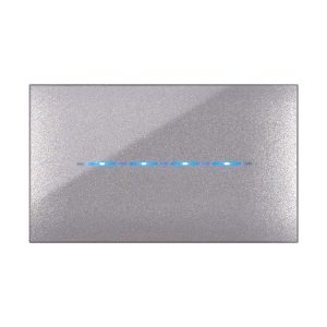 Placca Youngtouch Grigio Metal.4Com AVE 44PJTC4GM