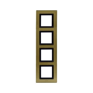 Placca Vera44 Vetro Oro 2+2+2+2M AVE 44PV28GOLD
