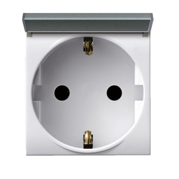 Presa Schuko 2P+T 16A+Spor Domus 2M AVE 441090SS