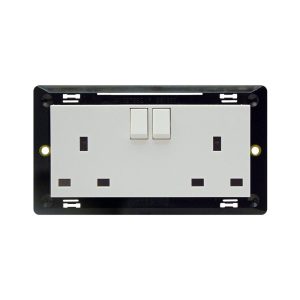Doppia Presa Uk Bs1363+Int.1P Domus AVE 441097TSS2/1P