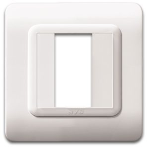 Placca Tecn.44 Bianco Ral9010 1M AVE 44P31B