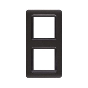 Placca Tecn.44 Grigio Scu.Met. 2+2M AVE 44P34GSM
