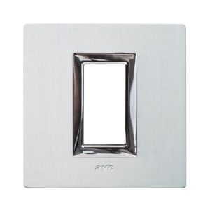 Placca Vera44 Alluminio Naturale 1M AVE 44PA21ALS